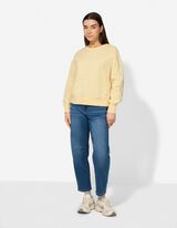 Mikina - Nadměrn&yacute; střih Oversized Fit - sv. zluta