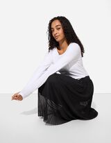 Gonna -  Pieghe - nero