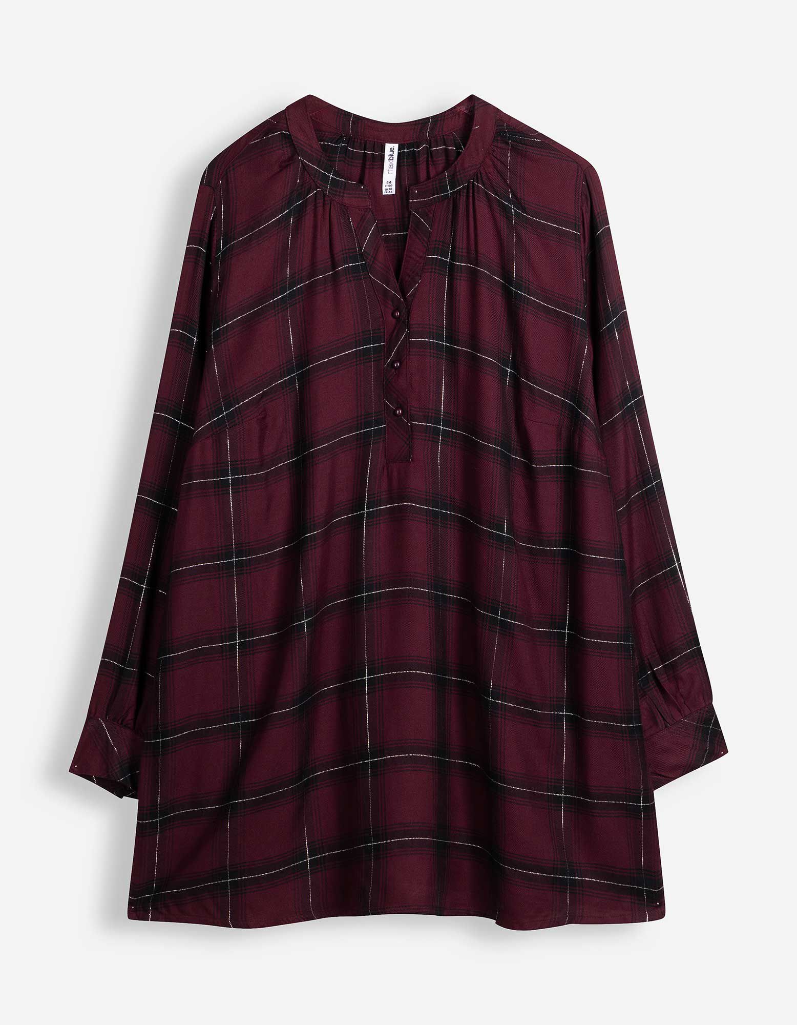 Bluse - Knopfleiste - Lila