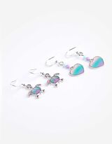 Oorbellen - Set van 2 - zilver