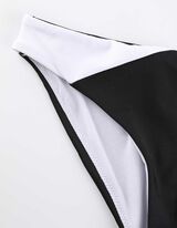 Bikiinitopist ja bikiinikombineest komplekt - Ringlussev&otilde;etud pol&uuml;ester - must