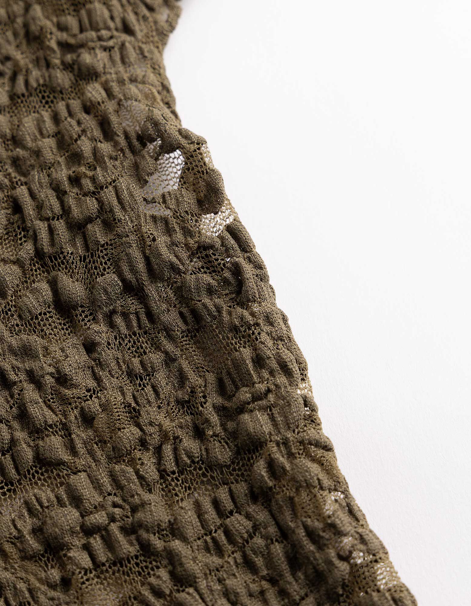 T-Shirt - Muschelsaum - Khaki