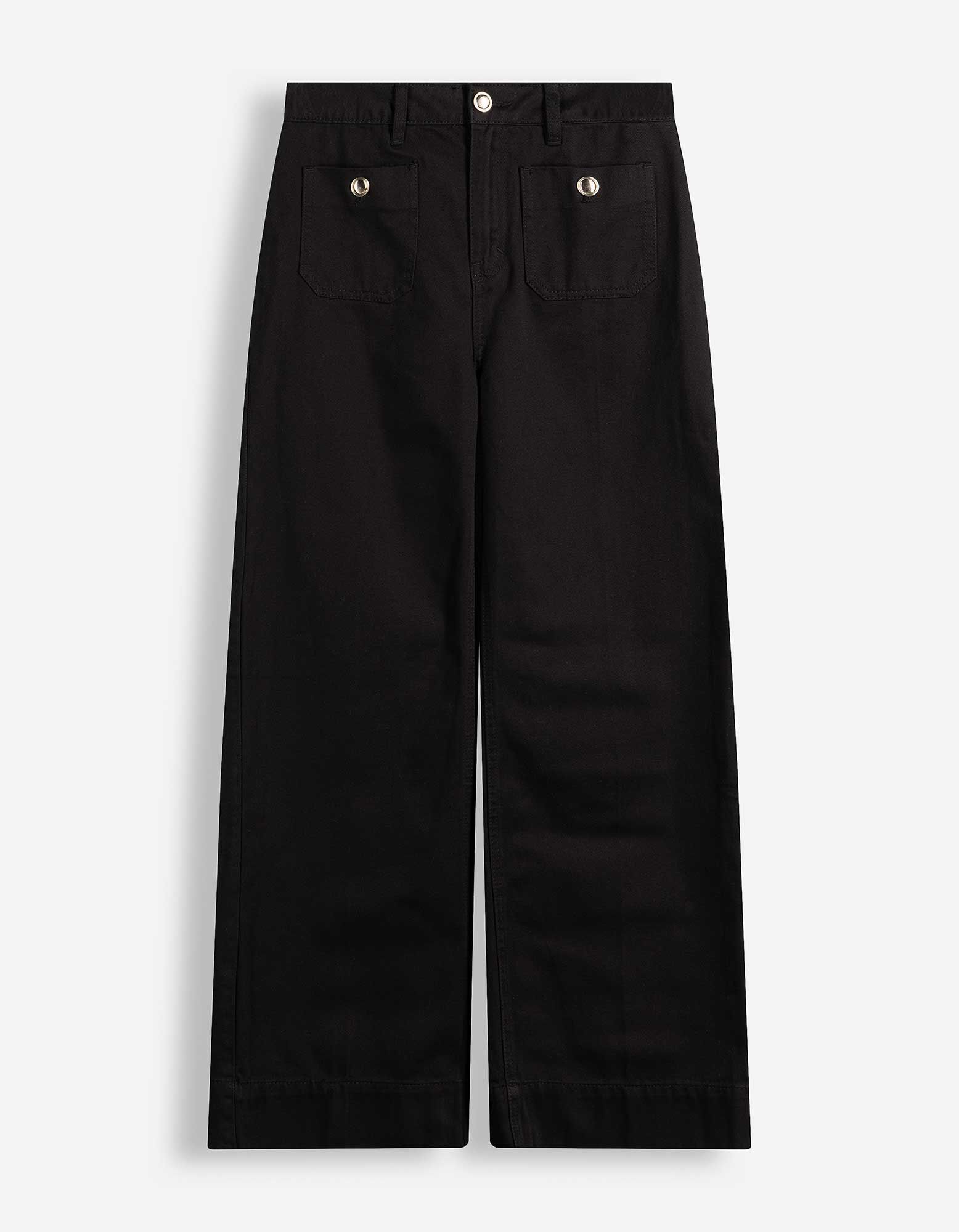 Jeans - Wide Fit - Schwarz