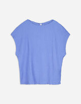 Tričko - Mockneck - modra