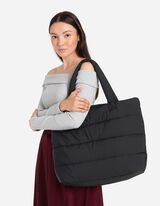 Shopper - M&uuml;nzfach mit Rei&szlig;verschluss - schwarz