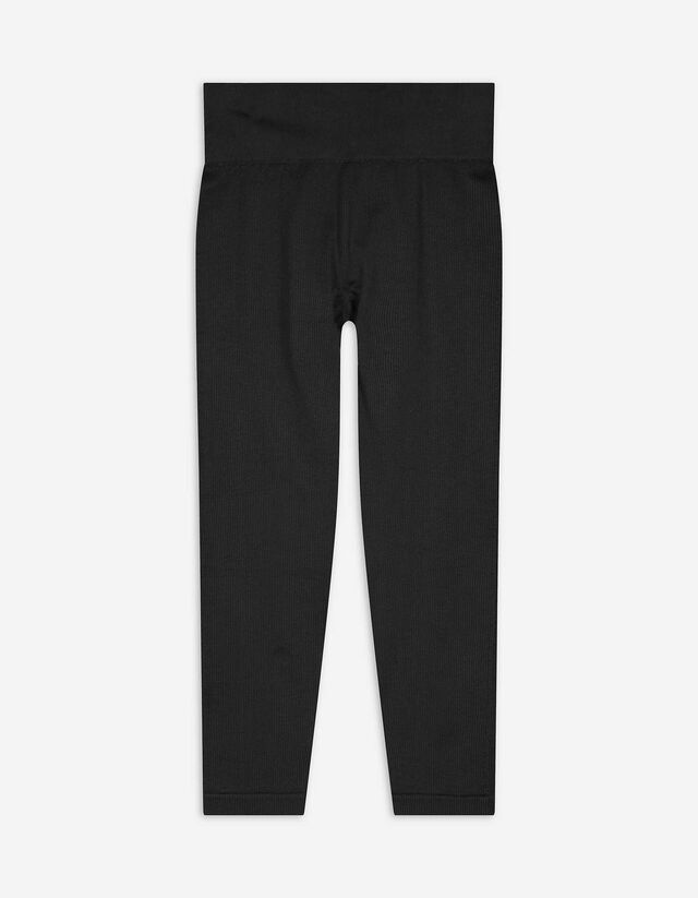 3/4-broek - Geribd - zwart