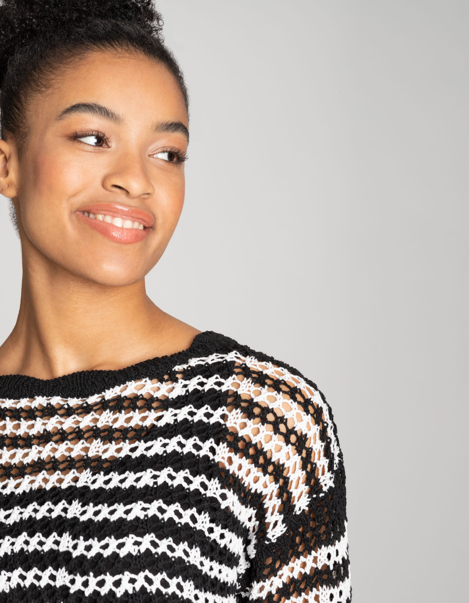 Damen Pullover - Ajour-Strick