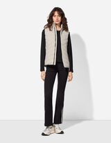 Steppweste - Steppnähte - weiß