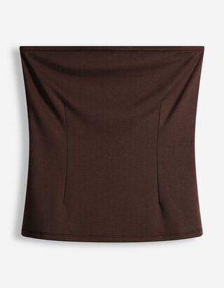 Bustier - Tube-Collar - Dunkelbraun