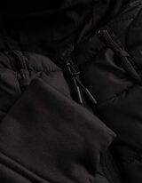 Bunda - Směs materi&aacute;lů - cern&aacute;