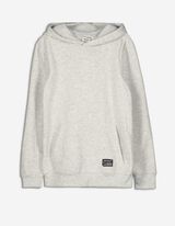 Džemperis - Didelė priekinė ki&scaron;enė - sviesiai pilkas