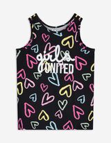 Top - Print all-over - zwart