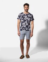 T-Shirt - Allover-Print - wei&szlig;