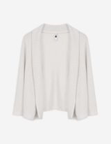 Kardiganas - Viskozės mi&scaron;inys - baltas