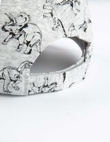 czapka bejsbolówka - nadruk na całej powierzchni - szary