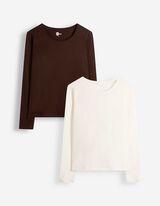 Langarmshirt - 2er-Pack