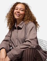 Blousjas - Knoopsluiting - beige