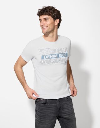 T-Shirt - Print - wei&szlig;