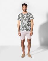 T-Shirt - Allover-Print - wei&szlig;