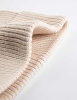 Berretto in maglia - Risvolto - beige