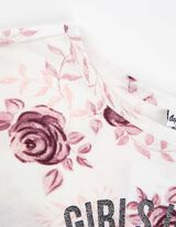 Marškinėliai ilgomis rankovėmis - Užrašas - baltas