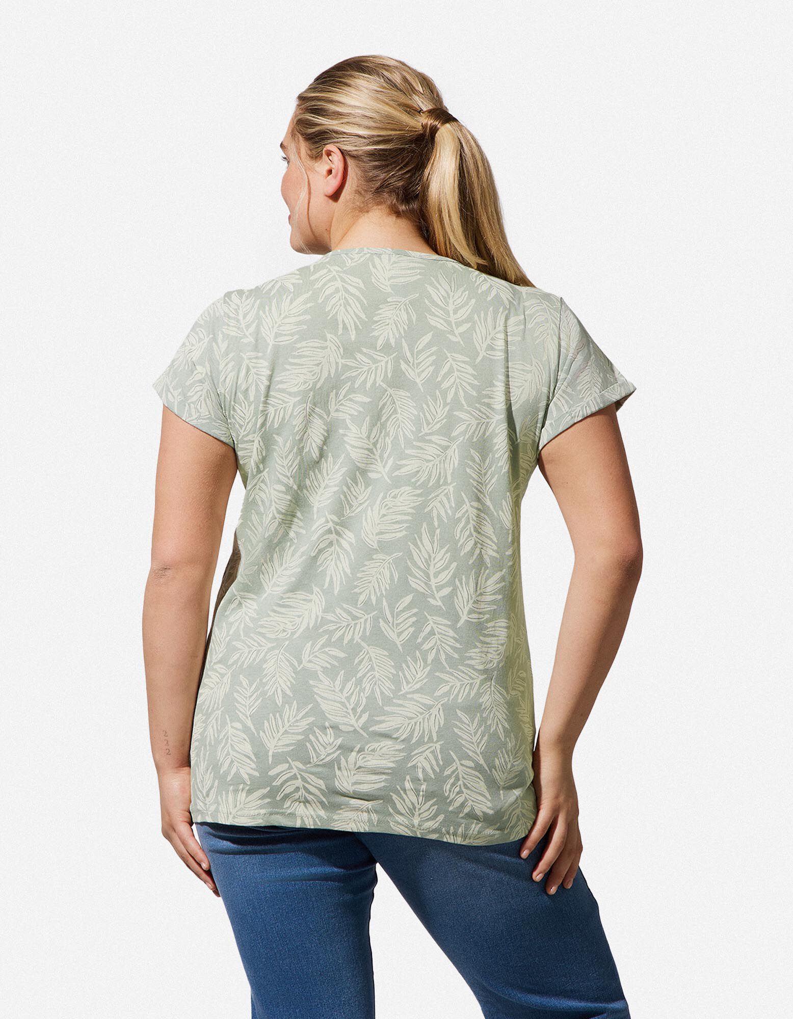 Tricou - Imprimeu allover - Verde