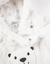 overall - Pluche - wit