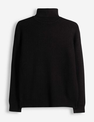 Pullover - Rollkragen - Schwarz
