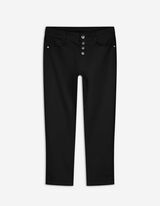 Pantalon 7/8 - Mélange de coton - Noir