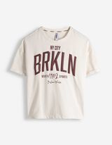 T-Shirt - Baumwoll-Mix - wei&szlig;