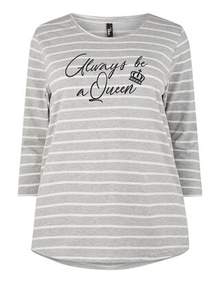 Damen Longsleeve mit Streifenmuster