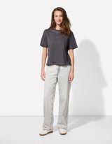 Majica kratkih rukava - Aplikacija - tamno siva