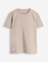 T-shirt - Ronde hals - beige