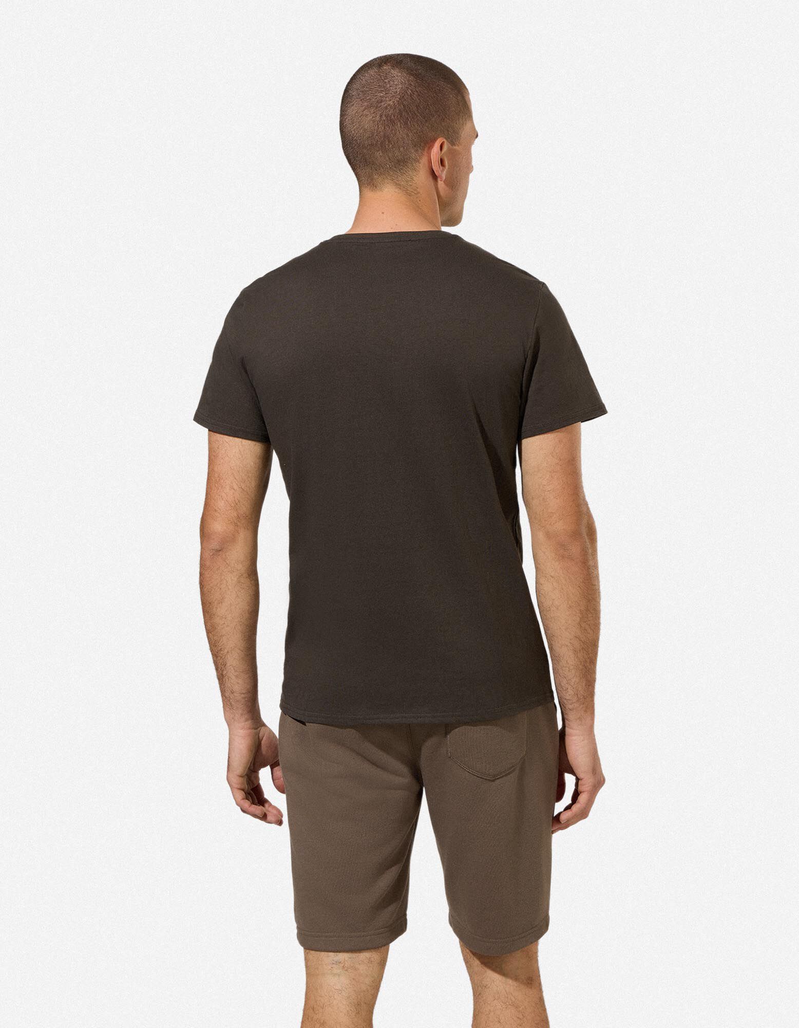 T-shirt - Effen - Kaki