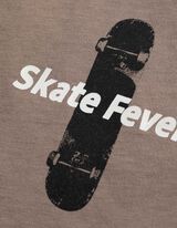 Komplet pidžame od majice i kratkih hlača - stražnji ispis - broncana