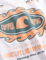 T-Shirt - R&uuml;ckenprint - wei&szlig;