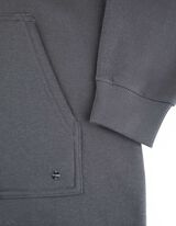 Haljina - Kapuljača s vezicom - tamno siva