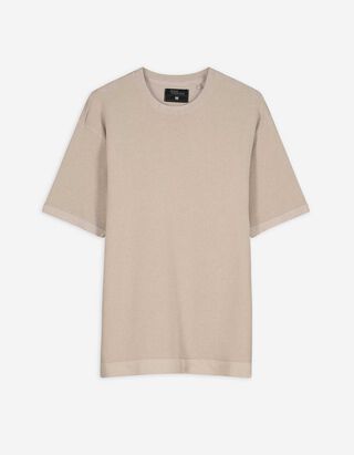 T-Shirt - Strick - beige
