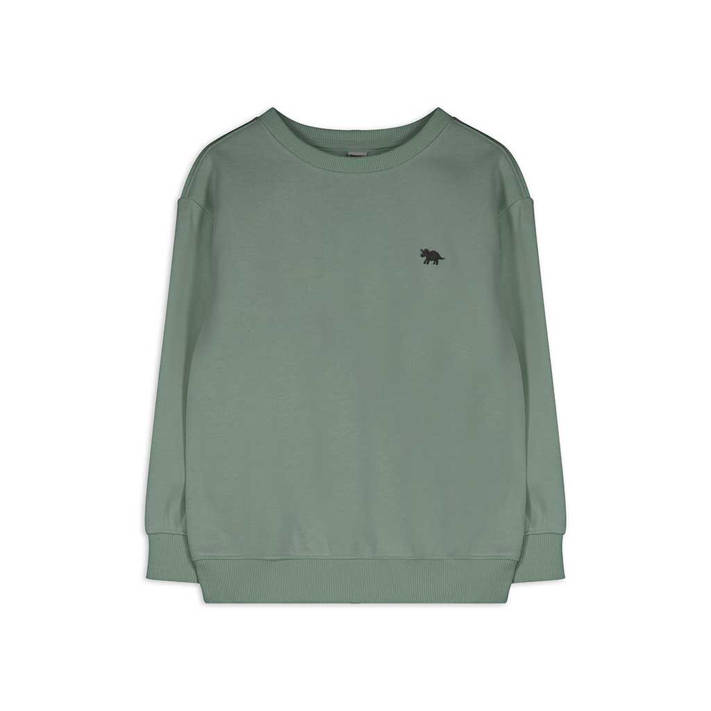 Sweatshirt - einfarbig - dunkelgrün - Takko Fashion
