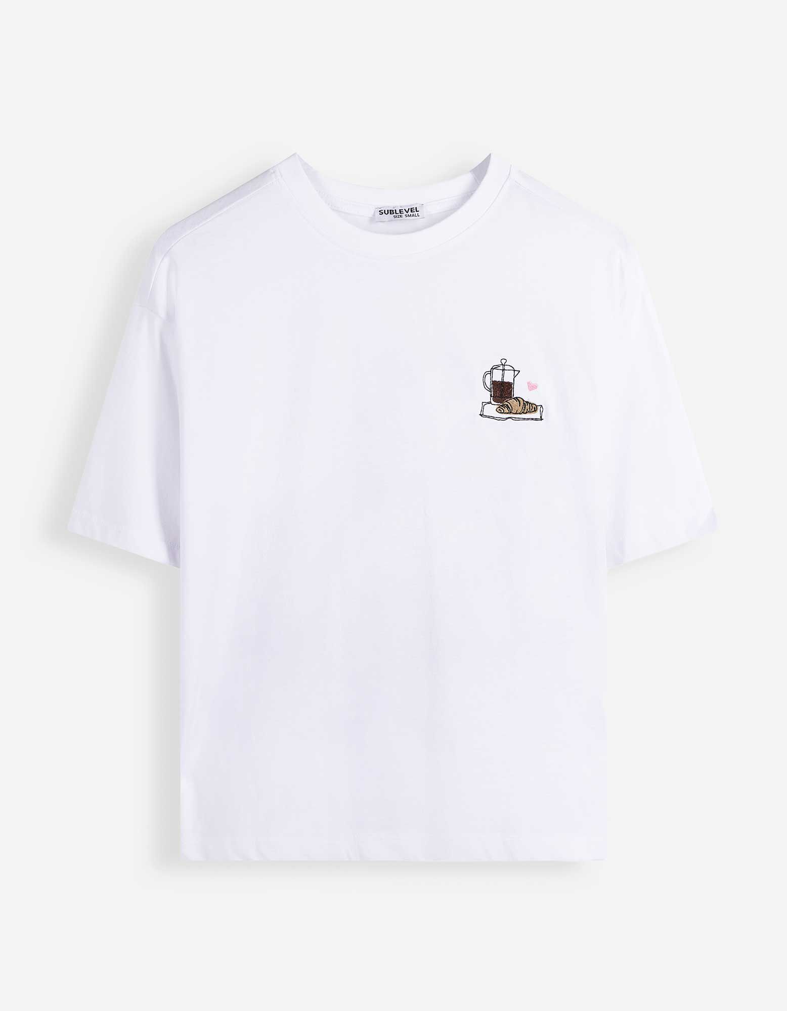 T-Shirt - R&uuml;ckenprint - Wei&szlig;