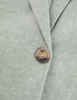 Blazer - Misto lino - turchese