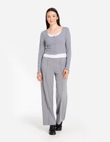 Pikkade varrukatega s&auml;rk - pits - tumesinine