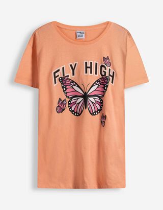 T-Shirt - Print - orange