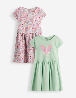 Kleid in A-Linie - 2er Pack