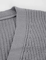 Kardiganas - Briaunuotas trikotažas - pilkas