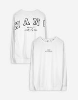 Sweatshirt - Rückenprint - weiß