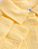 Bluse - einfarbig - hellgelb
