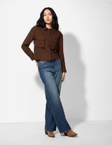 Bluse - Polyester - hellbraun