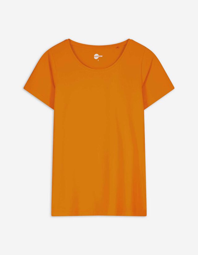T-Shirt - Stretchanteil - orange