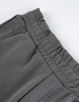 spodnie joggingowe - naszywka z logo - ciemny szary